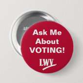 Badge Rond 7,6 Cm Pièce de vote (Devant & derrière)