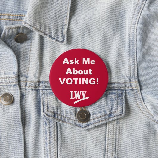 Badge Rond 7,6 Cm Pièce de vote (En situation)