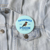 Badge Rond 7,6 Cm Pigeon de passager d'équipe (En situation)