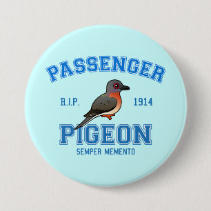 Badge Rond 7,6 Cm Pigeon de passager d'équipe