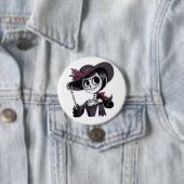 Badge Rond 7,6 Cm PIN catrina mujer (En situation)