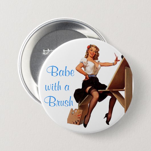 Badge Rond 7,6 Cm Pin- d'artiste (Devant & derrière)