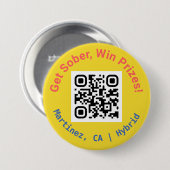 Badge Rond 7,6 Cm Pin de code QR GSWP Linktree (Devant & derrière)