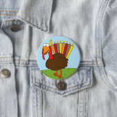 Badge Rond 7,6 Cm Pin de Menurkey (grand) (En situation)