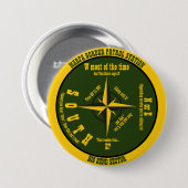 Badge Rond 7,6 Cm Pinceau Compass (Devant & derrière)