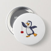 Badge Rond 7,6 Cm Pingouin (Devant & derrière)