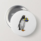 Badge Rond 7,6 Cm Pingouin (Devant & derrière)