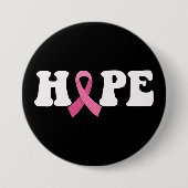 Badge Rond 7,6 Cm Pink Ribbon Cancer Sensibilisation Cancer du sein (Devant)