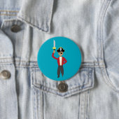 Badge Rond 7,6 Cm Pirate (En situation)