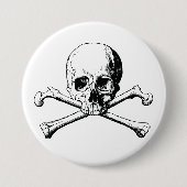 Badge Rond 7,6 Cm Pirate (Devant)