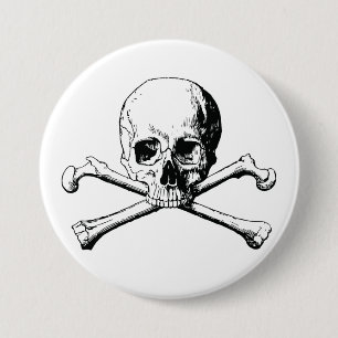 Badge Rond 7,6 Cm Pirate