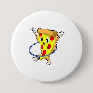 Badge Rond 7,6 Cm Pizza à Fitness avec pneus Fitness.PNG