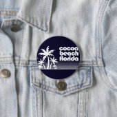 Badge Rond 7,6 Cm Plage de Cocoa Floride (En situation)