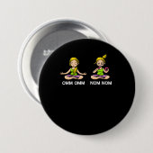 Badge Rond 7,6 Cm Plaisanterie drôle de l'OM de méditation de zen de (Devant & derrière)