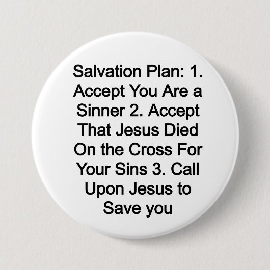 Badge Rond 7,6 Cm Plan de salut (Devant)