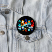 Badge Rond 7,6 Cm Planches de surf (En situation)