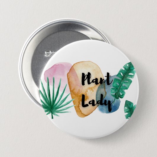 Badge Rond 7,6 Cm Plant Button (Devant & derrière)