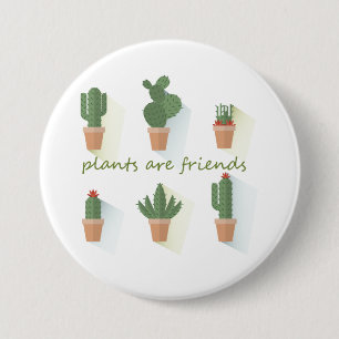 Badge Rond 7,6 Cm Plantes et fleurs