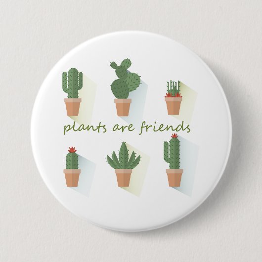 Badge Rond 7,6 Cm Plantes et fleurs (Devant)