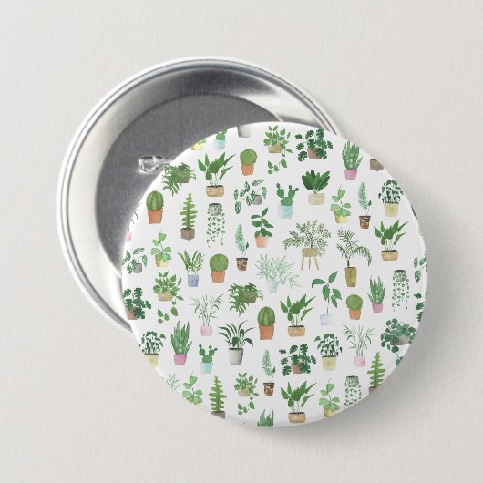 Badge Rond 7,6 Cm Plants de Plants (Devant & derrière)