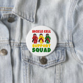 BADGE ROND 7,6 CM PLAQUE DE SUPPORT DES CELLULES SICKLE (En situation)