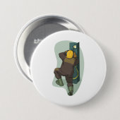 Badge Rond 7,6 Cm Plaque métallique soudée industrielle (Devant & derrière)