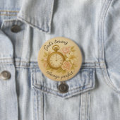 Badge Rond 7,6 Cm Pocket-watch  Button Design... (En situation)