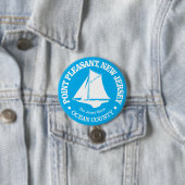 Badge Rond 7,6 Cm Point Pleasant NJ (sloop) (En situation)