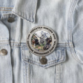 Badge Rond 7,6 Cm Pointeur À poils durs allemand (En situation)