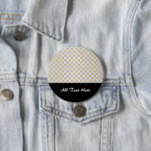 Badge Rond 7,6 Cm Points dorés sur argent (En situation)