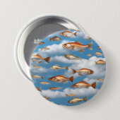 Badge Rond 7,6 Cm Poisson pluvieux (Devant & derrière)