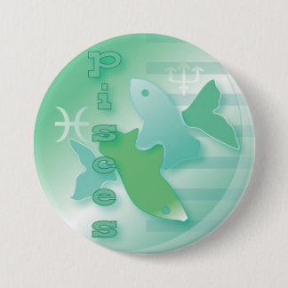 Badge Rond 7,6 Cm Poissons-Febuary 20 au 20 mars