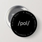 BADGE ROND 7,6 CM /POL/ (Devant & derrière)