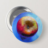 BADGE ROND 7,6 CM POMME (Devant & derrière)