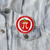 Badge Rond 7,6 Cm Pomme Pi (En situation)