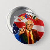 Badge Rond 7,6 Cm Ponceuses 2016 de Bernie (Devant & derrière)