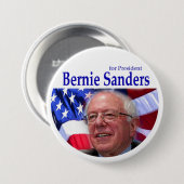 Badge Rond 7,6 Cm PONCEUSES de BERNIE pour le président (Devant & derrière)