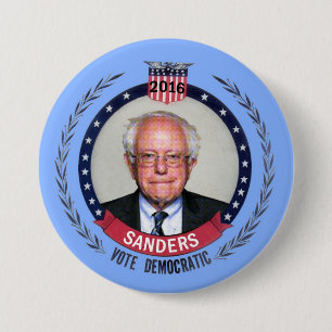 Badge Rond 7,6 Cm Ponceuses Démocrate de Bernie pour le président