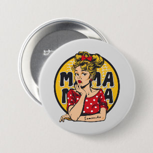 Badge Rond 7,6 Cm Pop Art Retro Personnalisé (4)