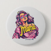 Badge Rond 7,6 Cm Pop Art Retro Personnalisé (6) (Devant)