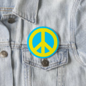 Badge Rond 7,6 Cm Pop Peace (En situation)
