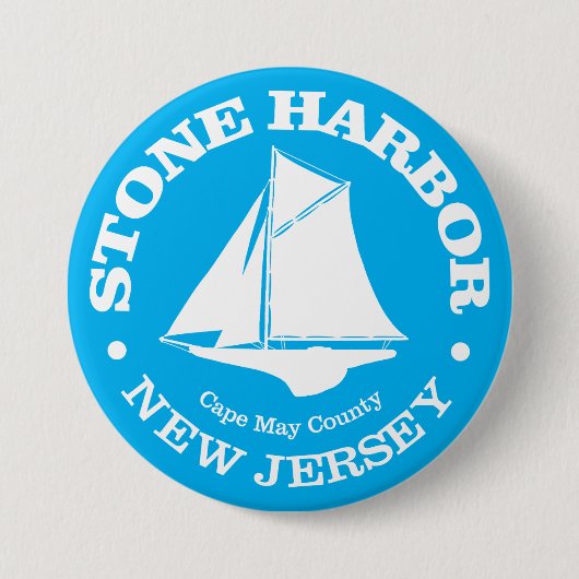 Badge Rond 7,6 Cm Port de pierre (sloop) (Devant)