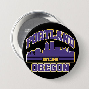 Badge Rond 7,6 Cm Portland, Oregon