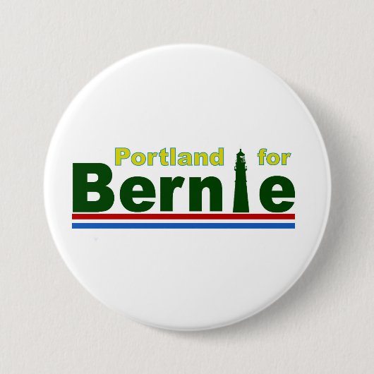Badge Rond 7,6 Cm Portland pour Bernie (Devant)
