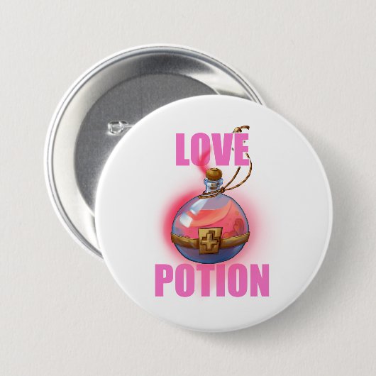 Badge Rond 7,6 Cm Potion d'amour (Devant & derrière)