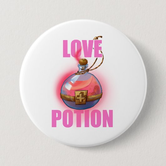 Badge Rond 7,6 Cm Potion d'amour (Devant)