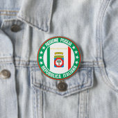 Badge Rond 7,6 Cm Pouilles (En situation)