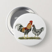 Badge Rond 7,6 Cm Poulets islandais (Devant & derrière)