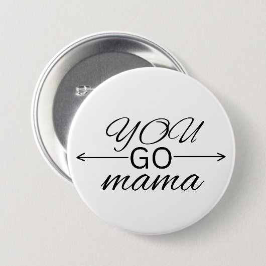Badge Rond 7,6 Cm Poupée d'émail maman - Cadeau pour maman - Épingle (Devant & derrière)