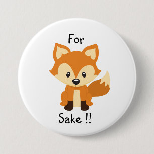Badge Rond 7,6 Cm Pour la goupille de bouton de saké de renard
